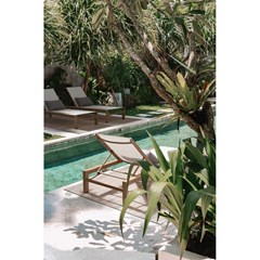 Sun Bed Natural & White