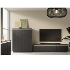 Sideboard  Large 2 Doors - Black