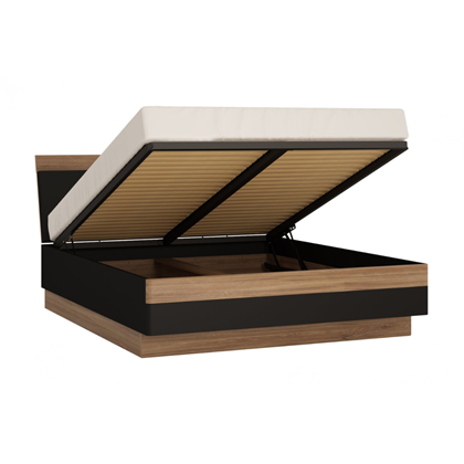 Bed 160 – Stirling Oak & Matt Black
