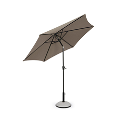Taupe Outdoor Parasol 2.7M W-Tilt