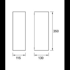 WALL FIXTURE CUBE 2 X E27