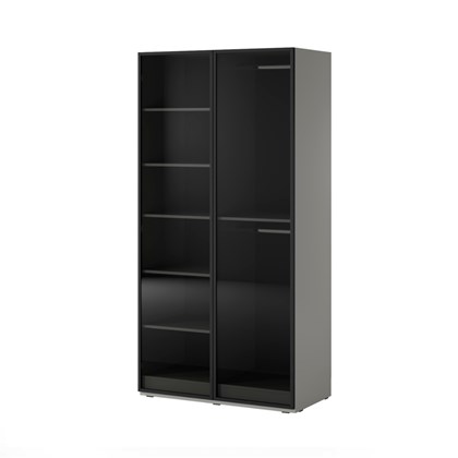 Glass Wardrobe - Grey