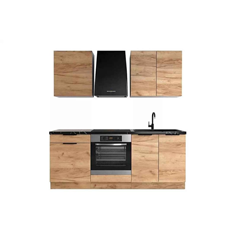 Apartment Package Set - Black & Oak