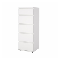 Nova Chest With 5 Drawers White
