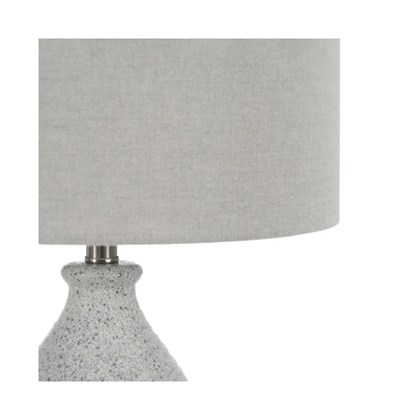 Table Lamp Grey Metal-Ceramic Lighting