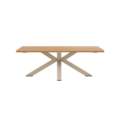 Aluminium Dining Table – Matt Camel
