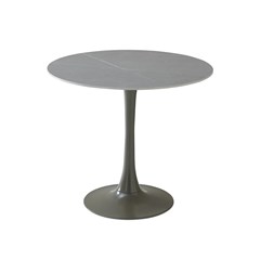 Round Dining Table Ceramic - Grey Anthracite