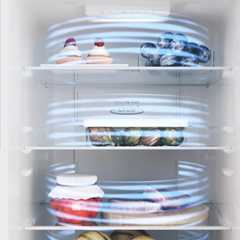 Fridge-Freezer Stainless Steel 341L