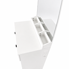 LED Dressing Table with Melamine USB Socket  60x140– White