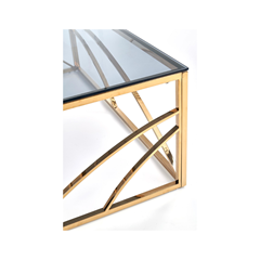 Universe Coffee Table – Smoked Glass & Gold