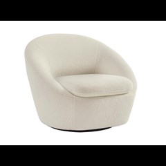 Lounge Swivel Chair – Cream
