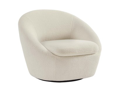 Lounge Swivel Chair – Cream