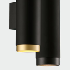 Lux Wall Lamp – Black & Gold