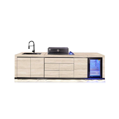 High-End Outdoor Kitchen – Madrid Yellow