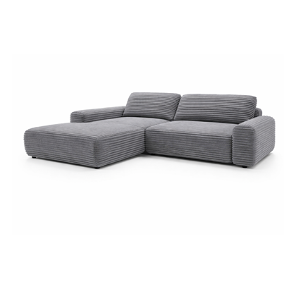 Corner Sofa Bed with Chaise Left 264cm – Dark Grey