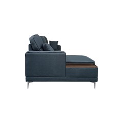 3-Seater Sofa Left Chaise Longue - Dark Grey