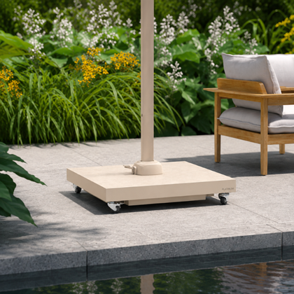 Ceramic Parasol Base 90 kg – Sandstone
