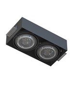 Trimless Recessed Downlighters 2X G53 Bk