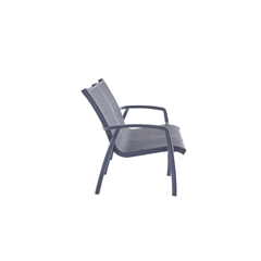 Outdoor 2-Seater Chair – Dark Grey