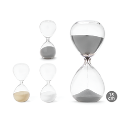 Grey Sand Timer 15cm - 15 Min