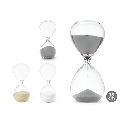 Grey Sand Timer 15cm - 15 Min