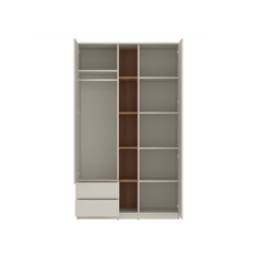 2Doors 2shelves Cabinet – Cashmere & Oak Caramel