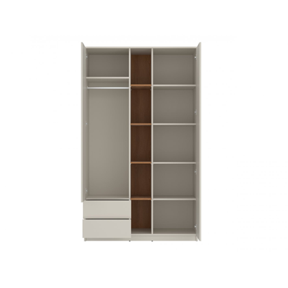 2Doors 2shelves Cabinet – Cashmere & Oak Caramel