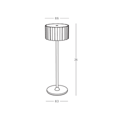 Outdoor Portable Table Lamp – Sandy Milk Tea