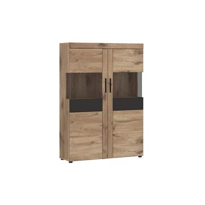 2 Doors Cabinet - Viking Oak/Grey Cosmos