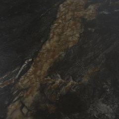Extendable Dining Table - Black-Gold Ceramic Top 165 x (40 +40) x 90 x76 cm