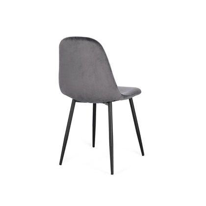 Dark Grey Velvet Chair