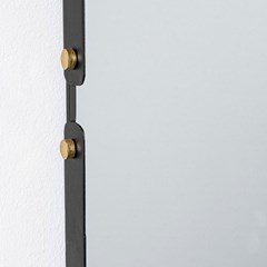 Wall Mirror Black Rectangle Frame