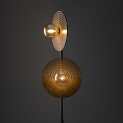 Wood Floor Lamp – Oak & White