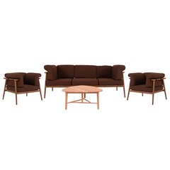 3-Seater Sofa Set of 4 with Cushions