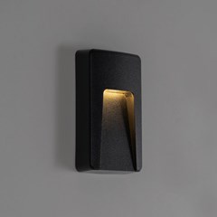 Black Plastic Wall Light 3Watts 3000K