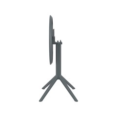 Table 60cm Round Folding  Dark Grey