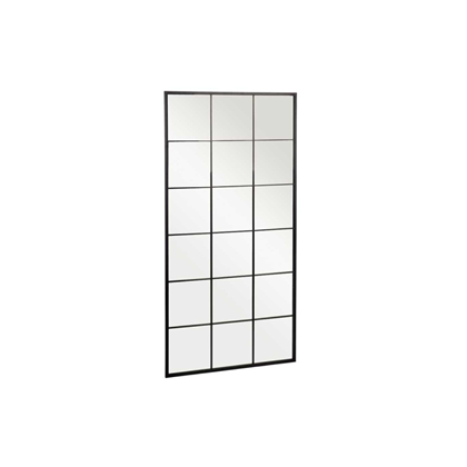 Black Window Mirror 180x90cm