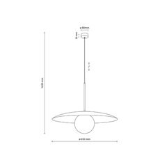 Slate New Brown Glass Pendant Lamp