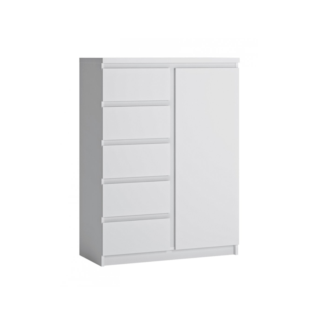 Sideboard 1Door 5 Shelves – Alpine White