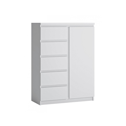 Sideboard 1Door 5 Shelves – Alpine White