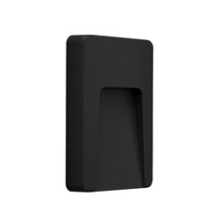 Black Plastic Wall Light 3Watts 3000K