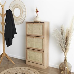 Shoe Cabinet 3 Doors – Brown