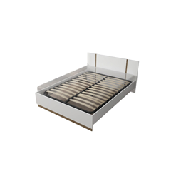 Bedroom Set 140x200 – Matt White & Kronberg Oak