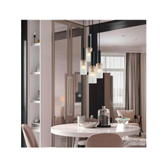 Lira Pendant Lamp – Black/Transparent