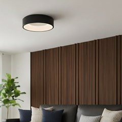 Ceiling Lamp Aluminium & Acrylic Black