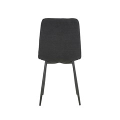 Dining Chair Microfiber Black