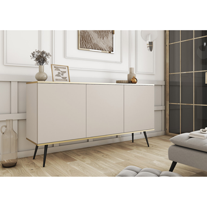 Sideboard 160 – Beige & Gold