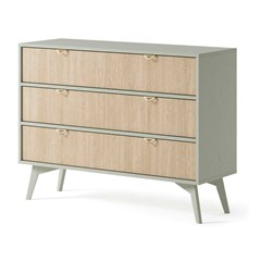Sideboard 3 Drawers - Herringbone Scandi & Eucalyptus