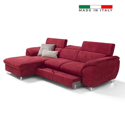 Chaise Longue Sofa Bed Adjustable Headrests