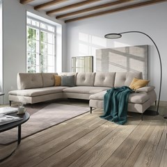 Corner Sofabed with Chaise Right 350cm – Light Beige